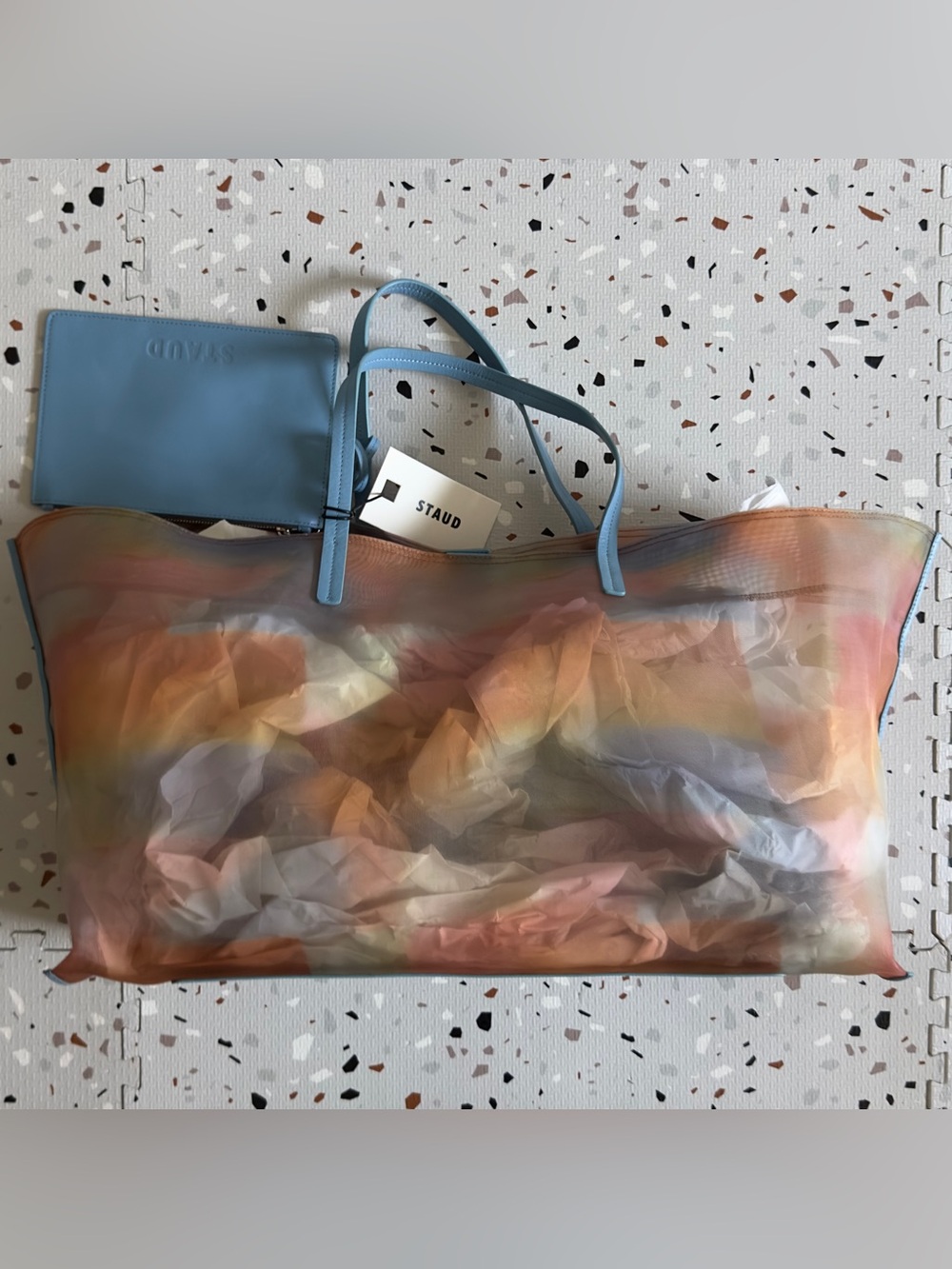 Staud Christos Large Mesh Tote Bag